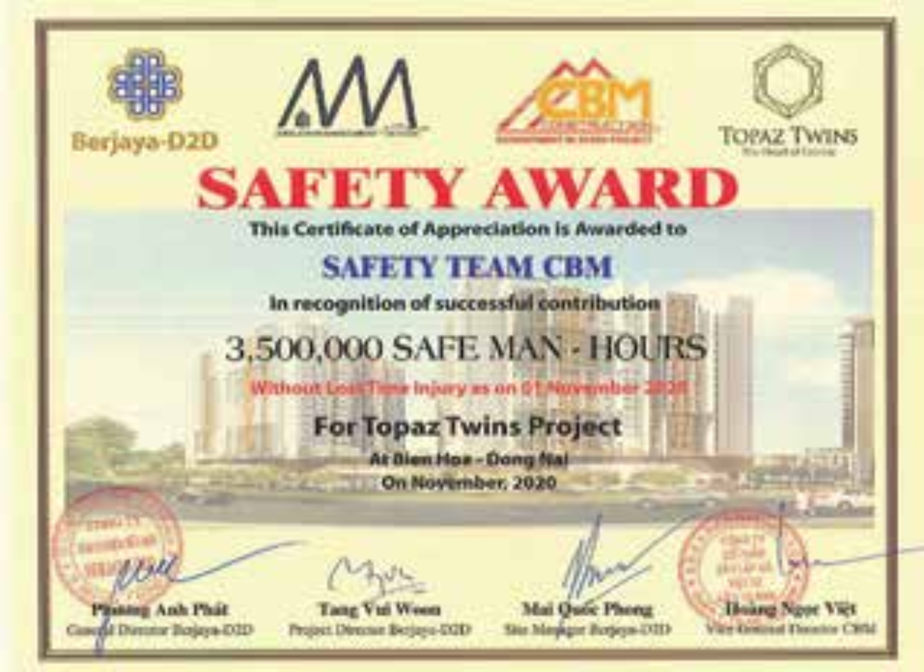 Safety Award 2020