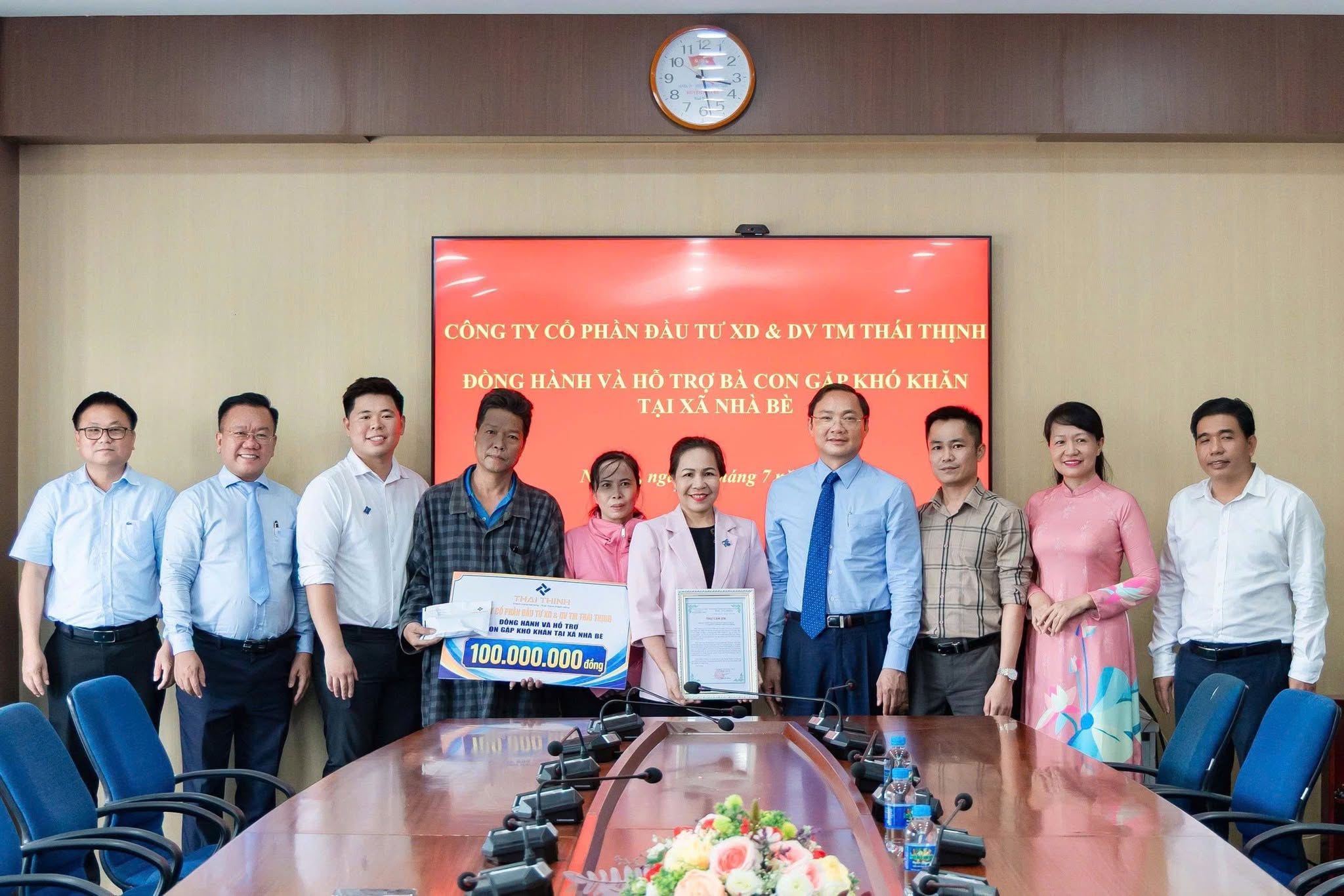 THÁI THỊNH CHUNG TAY SẺ CHIA, ĐỒNG HÀNH CÙNG BÀ CON XÃ NHÀ BÈ