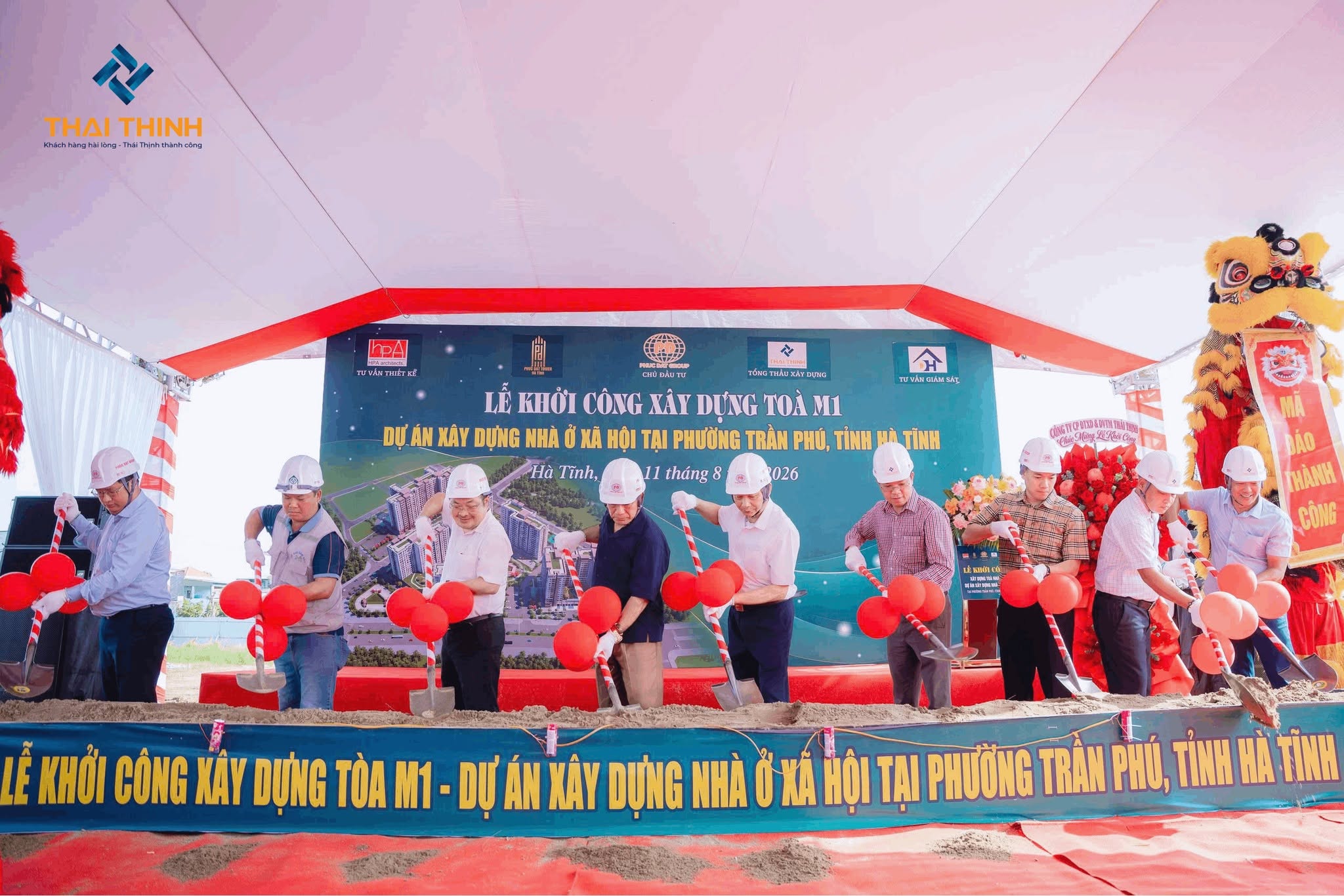KHỞI CÔNG TÒA M1 – DỰ ÁN NHÀ Ở XÃ HỘI QUY MÔ 6,2 HA TẠI HÀ TĨNH
