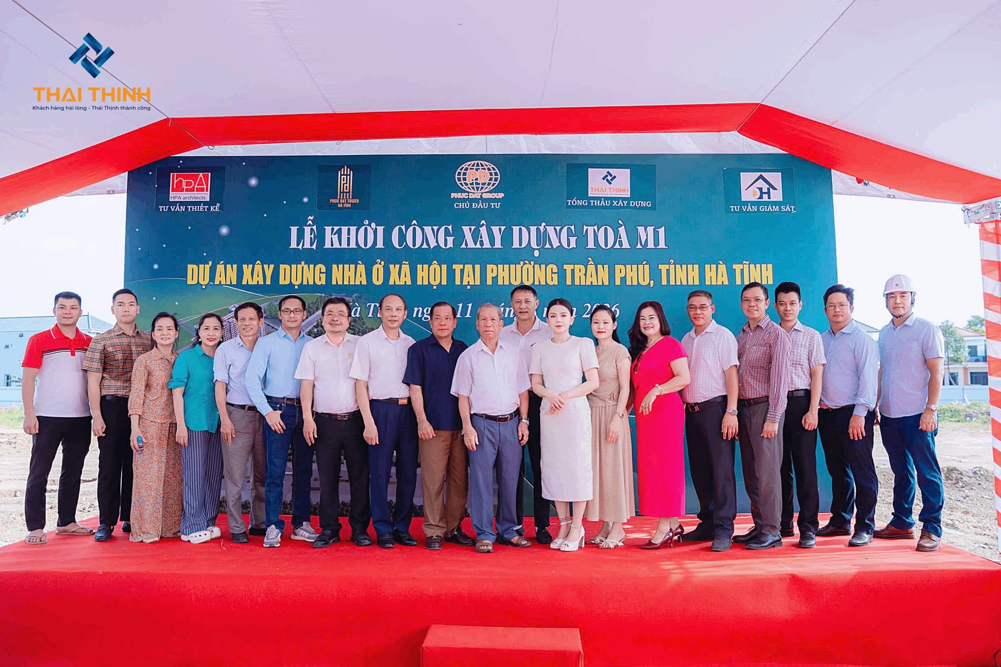 KHỞI CÔNG TÒA M1 – DỰ ÁN NHÀ Ở XÃ HỘI QUY MÔ 6,2 HA TẠI HÀ TĨNH