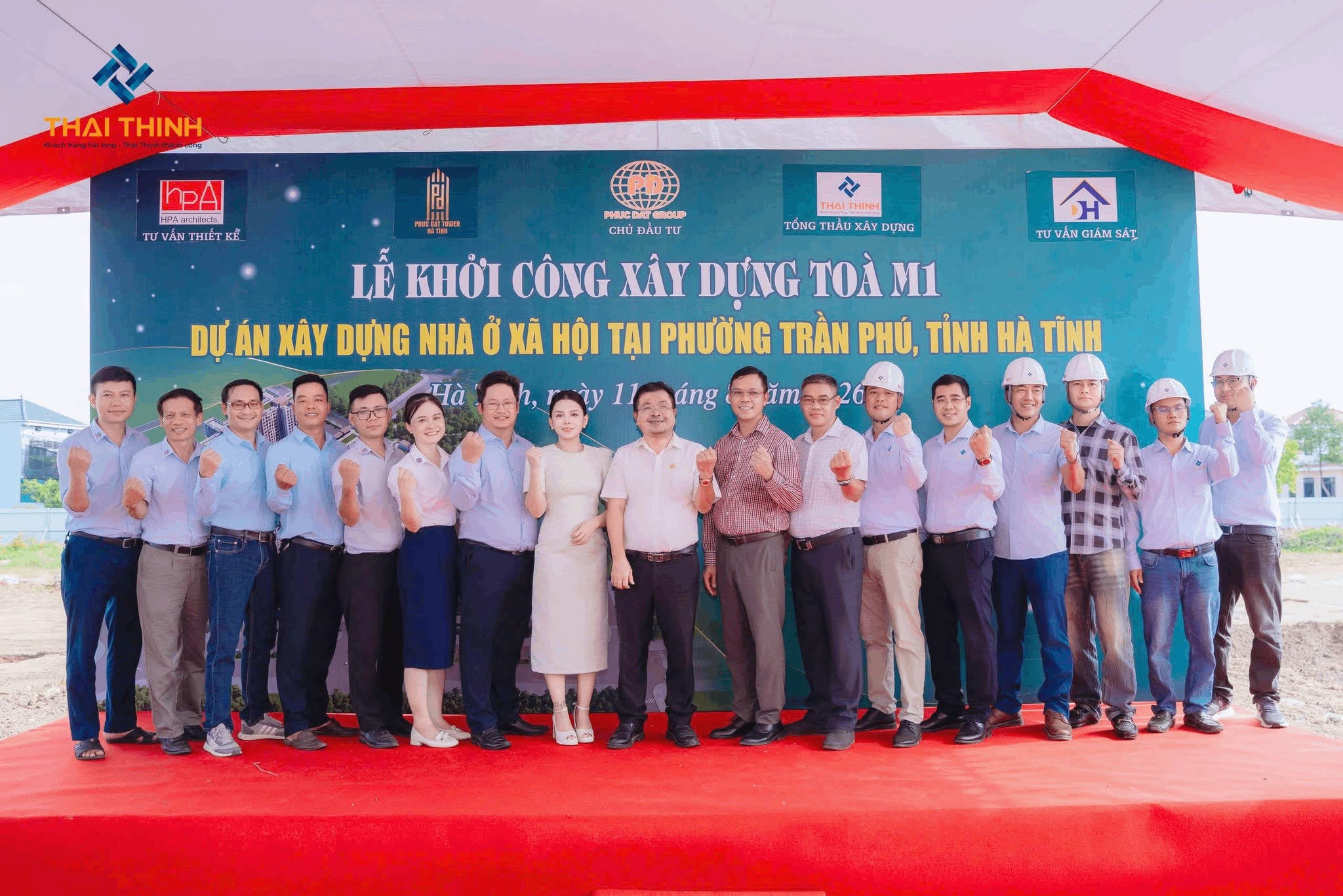 KHỞI CÔNG TÒA M1 – DỰ ÁN NHÀ Ở XÃ HỘI QUY MÔ 6,2 HA TẠI HÀ TĨNH